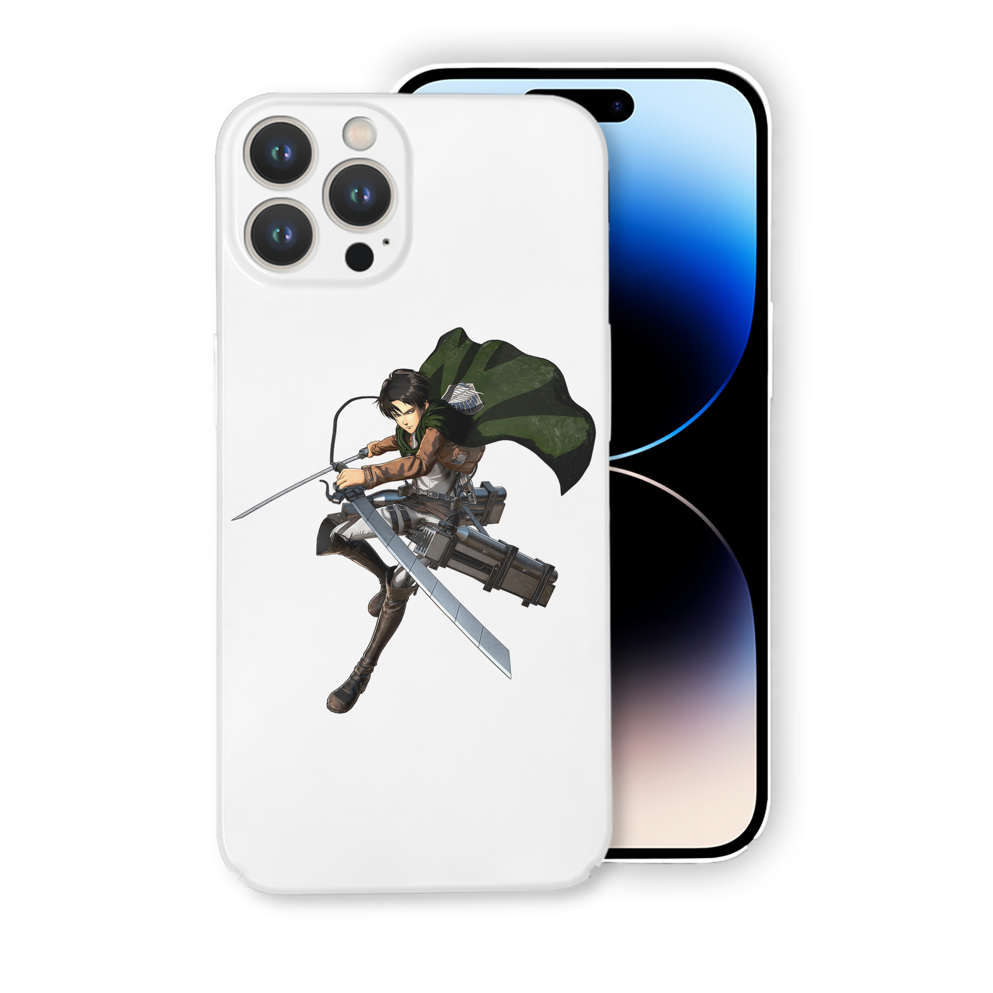 （画像用） 進撃の巨人 リヴァイ·アッカーマン Attack on Titan Levi Ackerman 【iPhone 14シリーズ対応】ハードケース